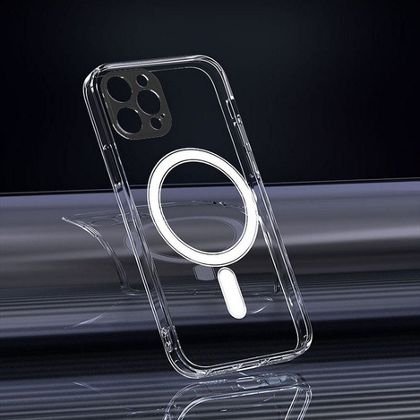 Futerał CLEAR MAG COVER kompatybilny z MagSafe do SAMSUNG S25 transparentny