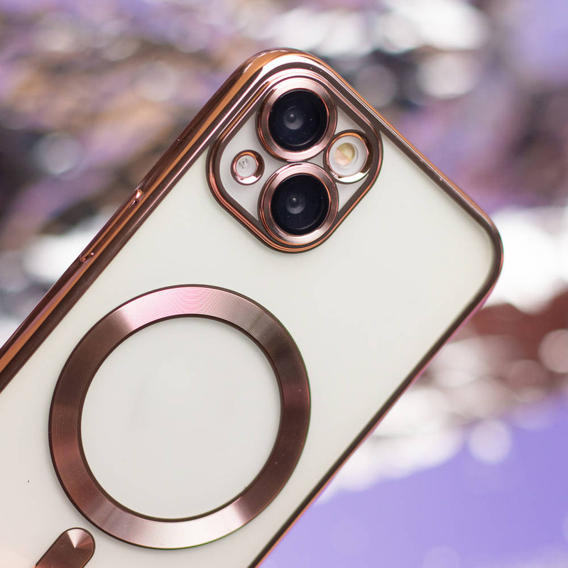 Nakładka Color Chrome Magsafe do iPhone 13 6,1" różowo-złota