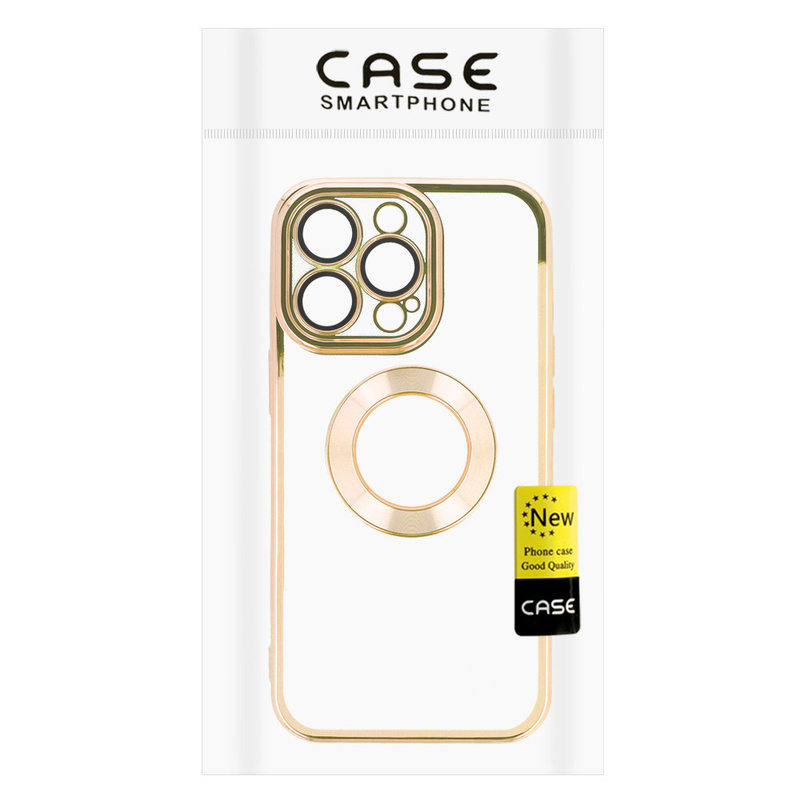 Beauty Clear Case do Iphone 15 złoty