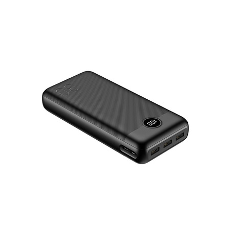 Bateria zewnętrzna (Powerbank) VEGER L30 - 30 000mAh LCD Quick Charge PD 20W czarny (W3008PD )