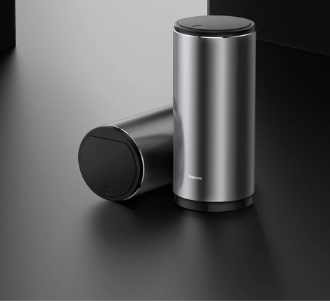 Baseus samochodowy mini kosz na śmieci z pokrywką do auta czarny (CRLJT-01)