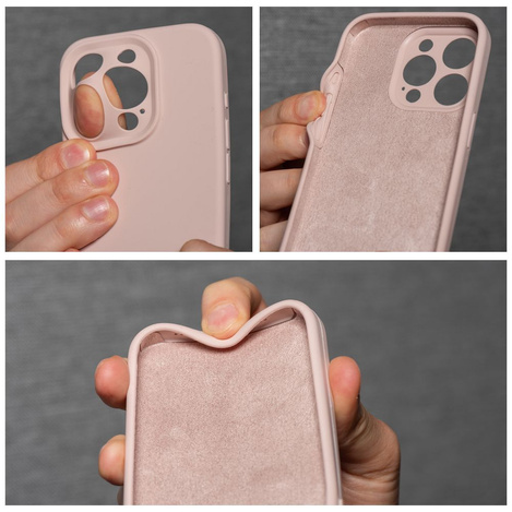 Futerał SILICONE 2mm do IPHONE 16 Pro Max pudrowy róż