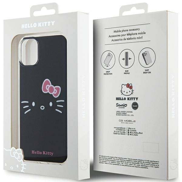 Hello Kitty IML Kitty Face Hülle für iPhone 11 / Xr – Schwarz