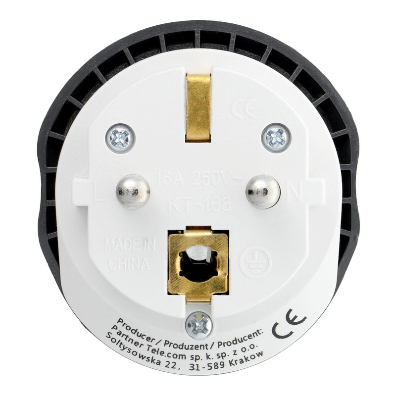 BLUE STAR Adapter podróżny GO TO Europe (Type E) 16A biały