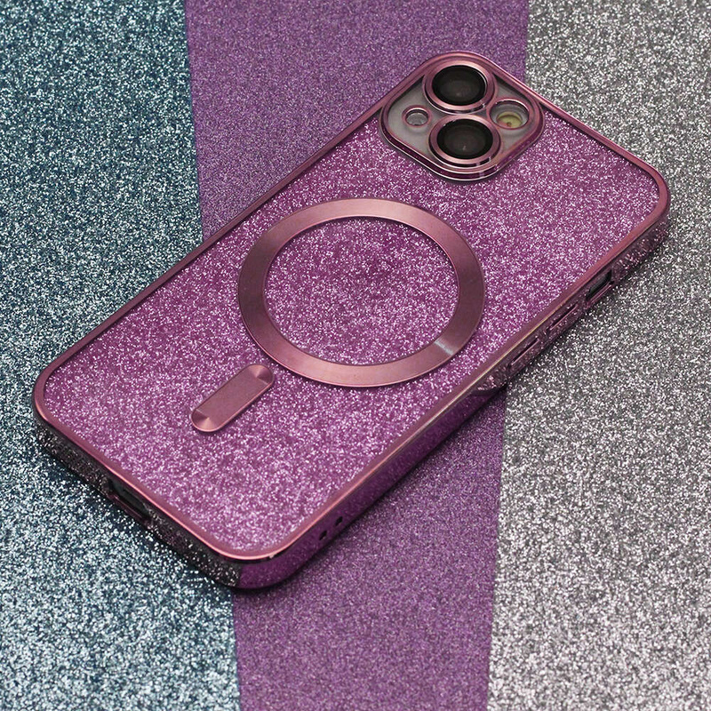Nakładka Glitter Chrome Mag do iPhone 12 Pro Max 6,7" różowa