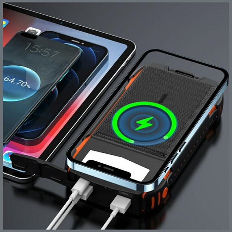 4smarts Powerbank Solarny TitanPack       Rugged UltiMag 20000mAh black/czarny 496560