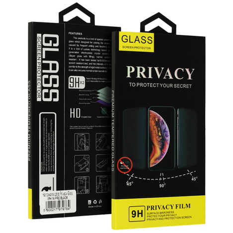 Hartowane szkło Privacy Glass do OPPO A18/A38 CZARNE