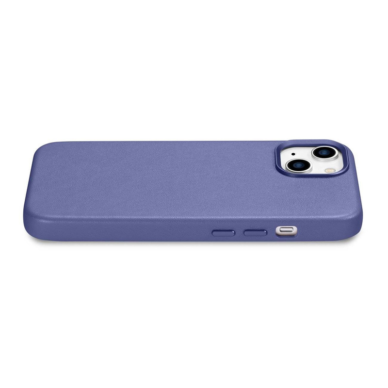 iCarer Case Leather genuine leather case for iPhone 14 Plus hellviolett () (MagSafe compatible)