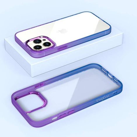 Case IPHONE 14 PLUS MX Rainbow purple-blue