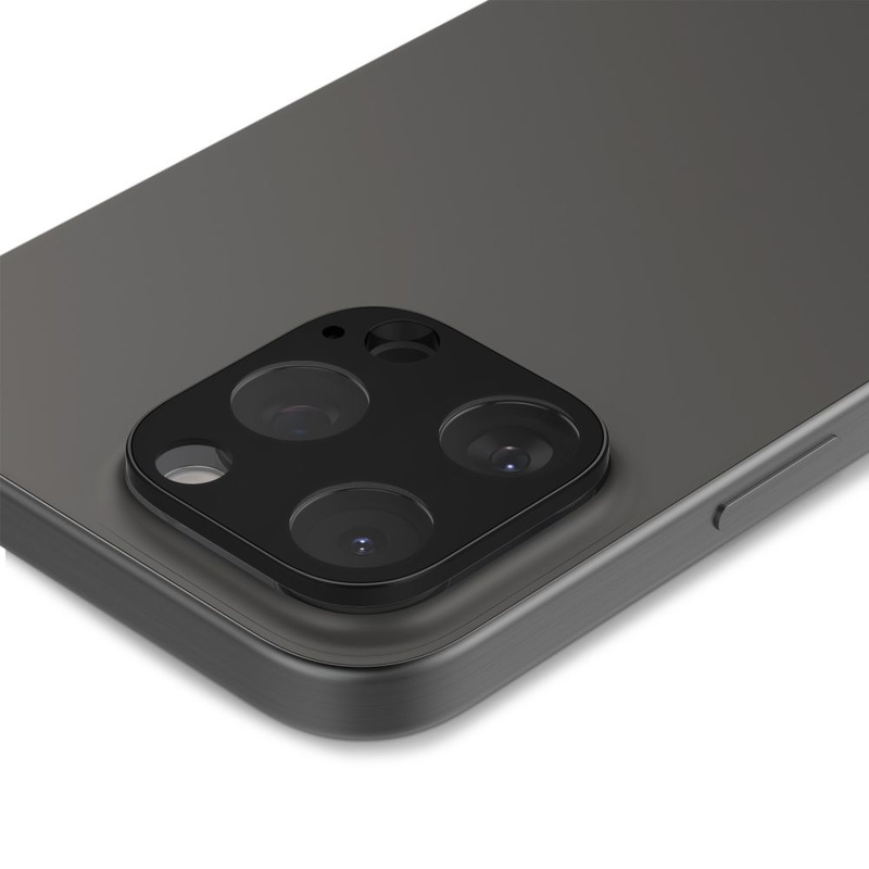 Spigen Optik. TR Camera Protector Kamera aus gehärtetem Glas (2 Stück) iPhone 14 Pro / 14 Pro Max schwarz