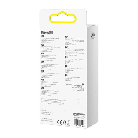 Baseus Dynamic kabel USB Typ C - Lightning Power Delivery 20W 2m  fioletowy (CALD000105)