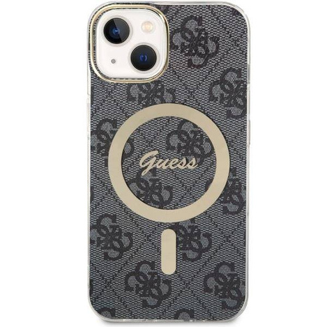 Guess nakładka do iPhone 14 6,1" GUHMP14SH4STK czarna hardcase Magsafe IML 4G