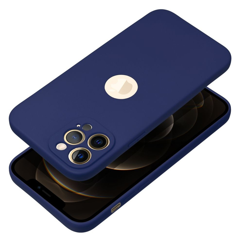 Futerał SOFT do IPHONE 12 PRO MAX ciemny niebieski
