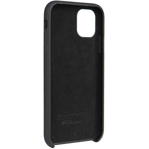 Audi Silikonhülle iPhone 12/12 Pro 6,1&quot; schwarz/schwarz Hardcase AU-LSRIP12P-Q3/D1-BK