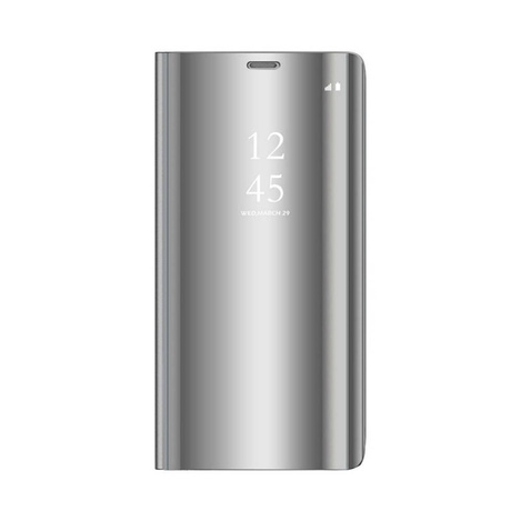 Etui Smart Clear View do Samsung Galaxy A14 5G srebrne