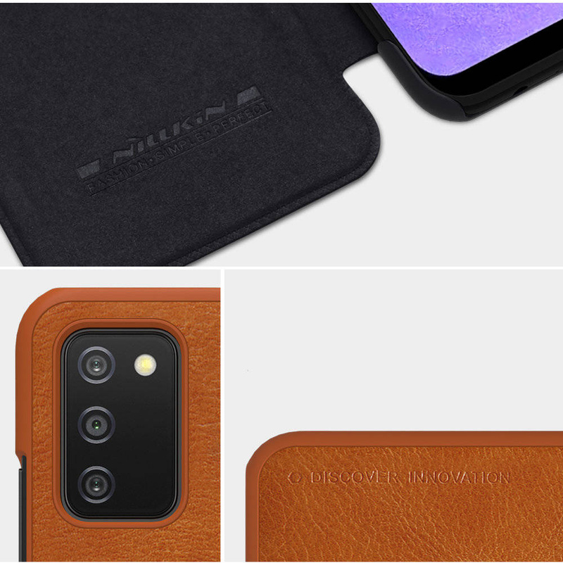 Nillkin Qin original leather case cover for Samsung Galaxy A03s black