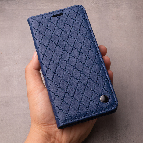 Etui Smart Caro do Motorola Moto G54 5G granatowe