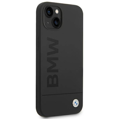 Original Handyhülle IPHONE 14 PLUS BMW Hardcase Silicone Signature Logo Magsafe schwarz