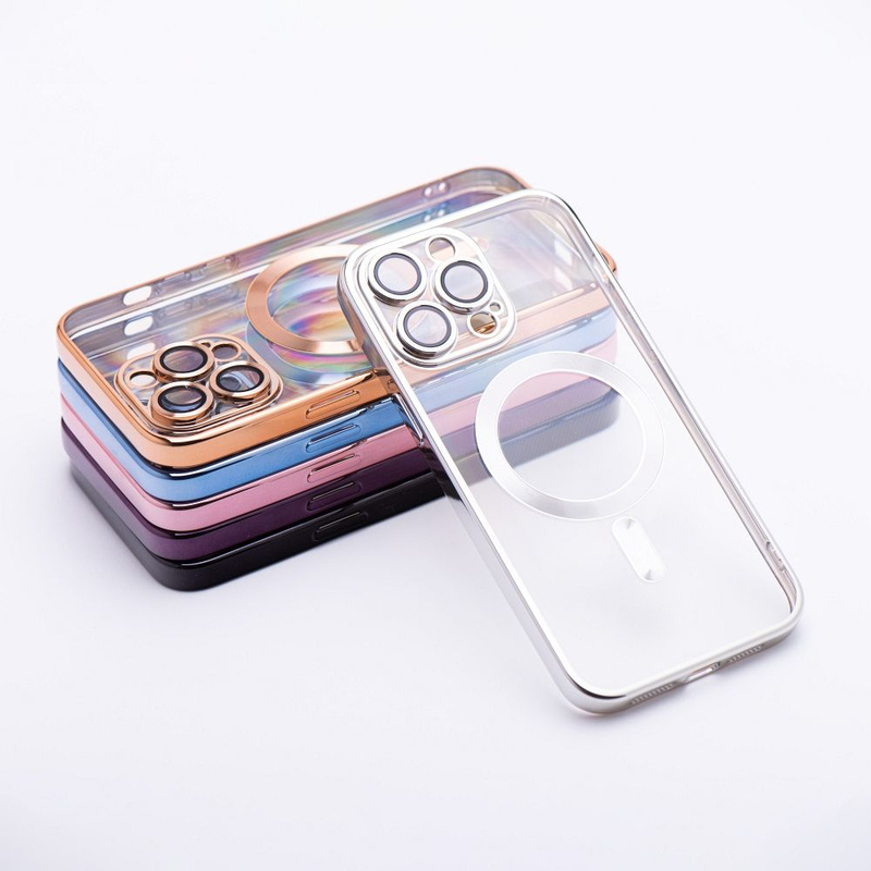 Futerał Electro Mag Cover kompatybilny z MagSafe do IPHONE 14 PRO srebrny