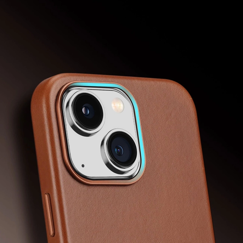 Dux Ducis Naples iPhone 14 Plus Hülle magnetische Leder MagSafe Hülle braun