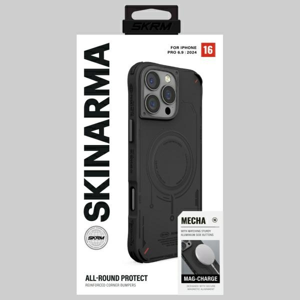 Skinarma etui Mecha iPhone 16 Pro Max 6.9" Magnetic Charging czarny/black