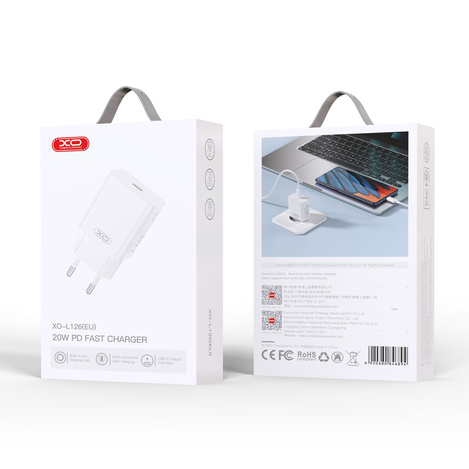 XO ŁAD SIEC L126 USB-C 20W PD BIAŁA