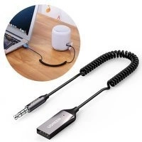 Ugreen Bluetooth 5.3 audio receiver USB cable audio adapter AUX jack black (70601 CM309)