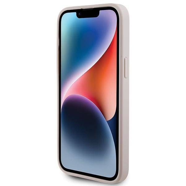 Guess 4G Metal Gold Logo Hülle für iPhone 15 Pro Max – Rosa