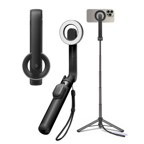 Spigen Selfiestick S571W MagSafe Tripod   Bluetooth czarny/black AMP07656