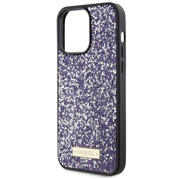 Guess nakładka do iPhone 15 Pro 6,1" GUHCP15LPFGSBSP jasnoróżowa HC Rhinestone Meta Logo