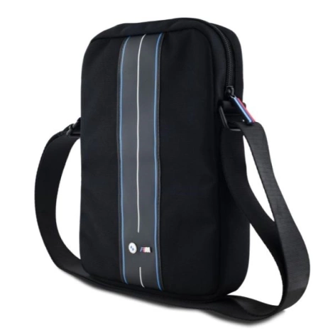 Torba na tableta BMW Nylon Blue Stripe 10" - czarna
