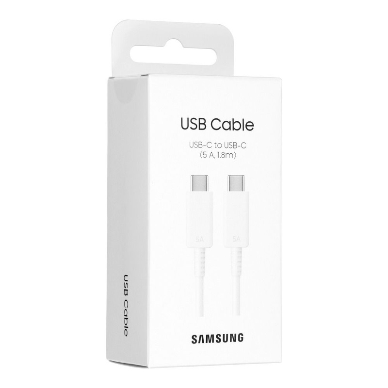Samsung kabel USB-C - USB-C 5A 1,8 m biały