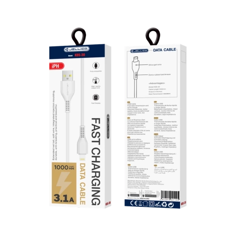 JELLICO cable KDS-30 Lightning 3.1A 1M White
