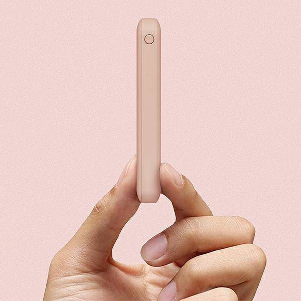 Powerbank Uniq Fuele mini 8000mAh USB-C 18W PD - różowy