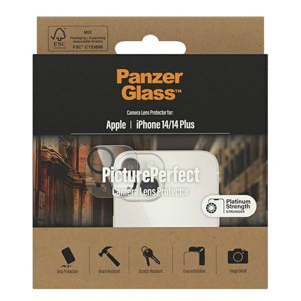 Gehärtetes Glas für Kamera IPHONE 14 / 14 PLUS PanzerGlass Camera Protector Platinium Strength (0399)