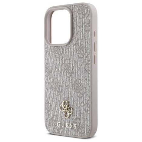 GUESS futerał do IPHONE 16 Pro Max kompatybilny z MagSafe GUHMP16XP4SM4MP (PU 4G Small and Classic) pink