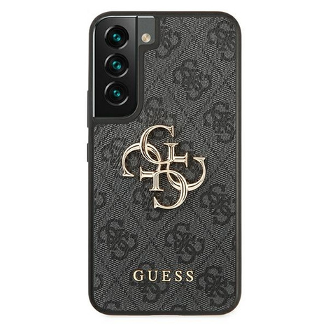 Original Case SAMSUNG GALAXY S22 Guess Hardcase 4G Big Metal Logo GUHCS22S4GMGGR gray