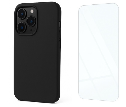 Etui do iPhone 14 Pro Max czarne + Szkło