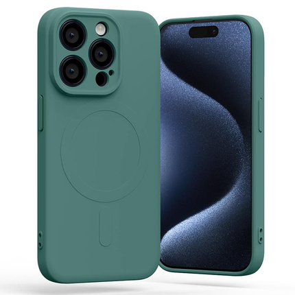 Mercury Semi-Silicon Magsafe Iphone 15 Pro , GREEN / ZIELONY