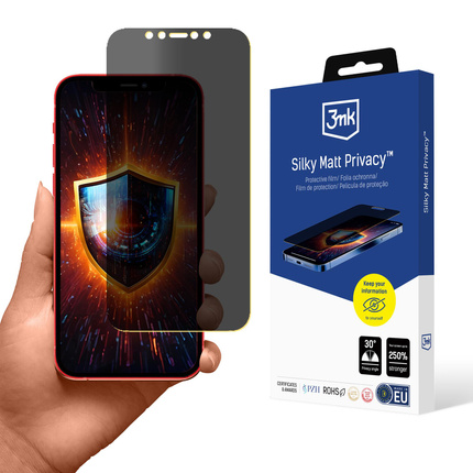 Apple iPhone 12 - 3mk Silky Matt Privacy